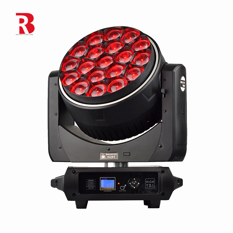 LED mắt ong 19PCS 40W RGBW 4in1 Di chuyển đầu sân khấu đèn nhà máy