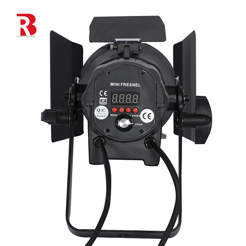 60W đèn LED Mini Fresnel Spotlight 60w Single WW / CW Zoom Stage Studio Light