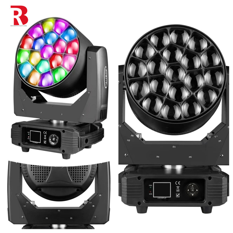 Hiệu ứng ánh sáng động cho các buổi hòa nhạc với đèn sân khấu chuyển động 19x15W
