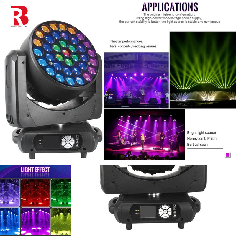 Kiểm soát đầy đủ ánh sáng RGBW 4in1 đèn LED chuyển đầu đèn cho các buổi biểu diễn âm nhạc