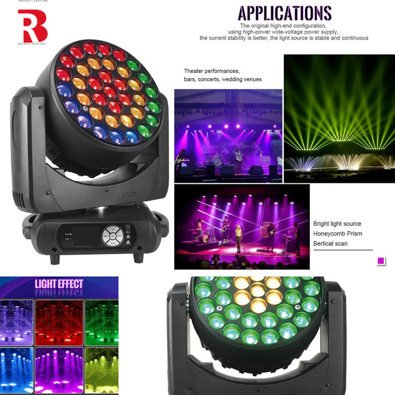 Hiệu ứng hình ảnh rực rỡ RGBW 4in1 LED Đèn đầu di chuyển cho các buổi biểu diễn âm nhạc