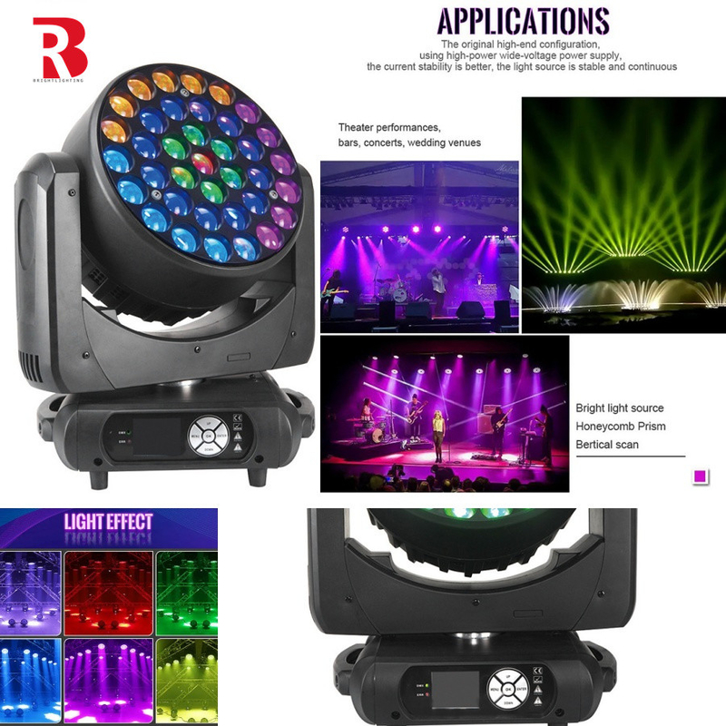 Hiệu ứng hình ảnh rực rỡ RGBW 4in1 LED Đèn đầu di chuyển cho các buổi biểu diễn âm nhạc