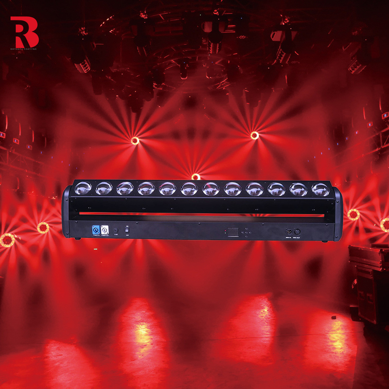 12 * 30W RGBW 4in1 DMX512 LED Bar LED Di chuyển đầu sân khấu ánh sáng cho đám cưới