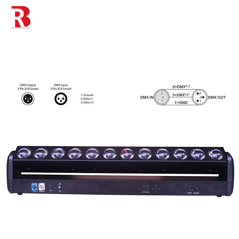 240V 12 * 30W DMX512 đèn LED Pixel Bar Light LED Di chuyển Head Stage Light Cho Disco
