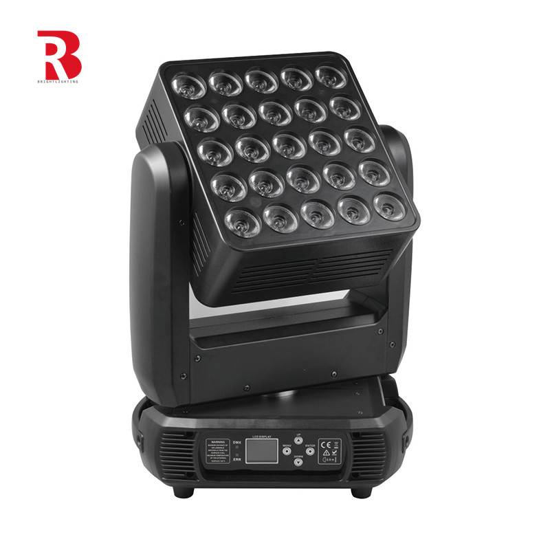 DMX Indoor 25*10W 4in1 LED Matrix Zoom Wash Di chuyển đầu đèn cho sự kiện đám cưới