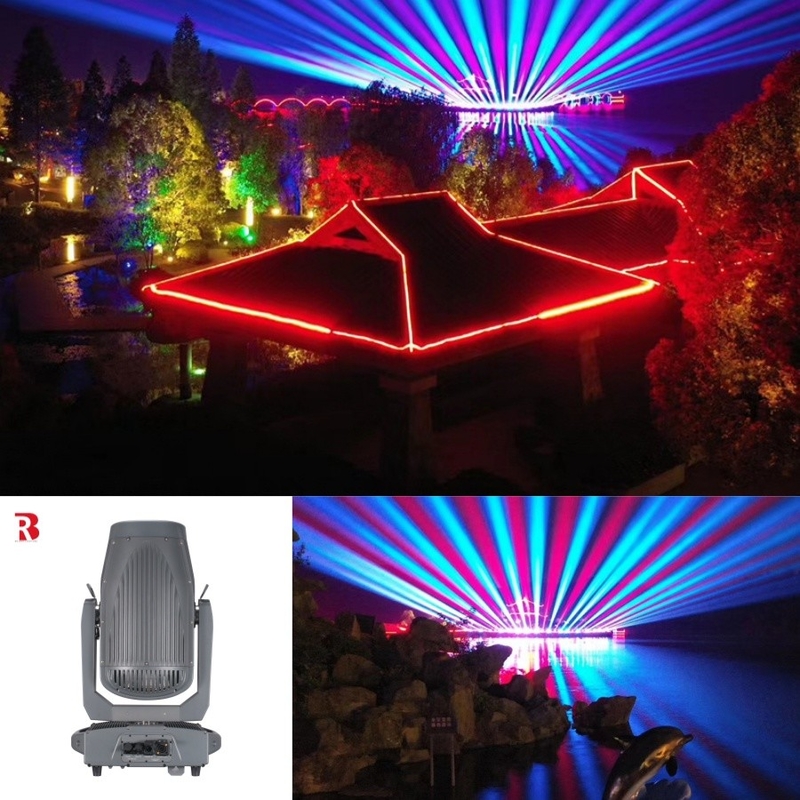 Không thấm nước ngoài 260W đầu ra chuyển động ánh sáng chùm tia laser cho nhà hát