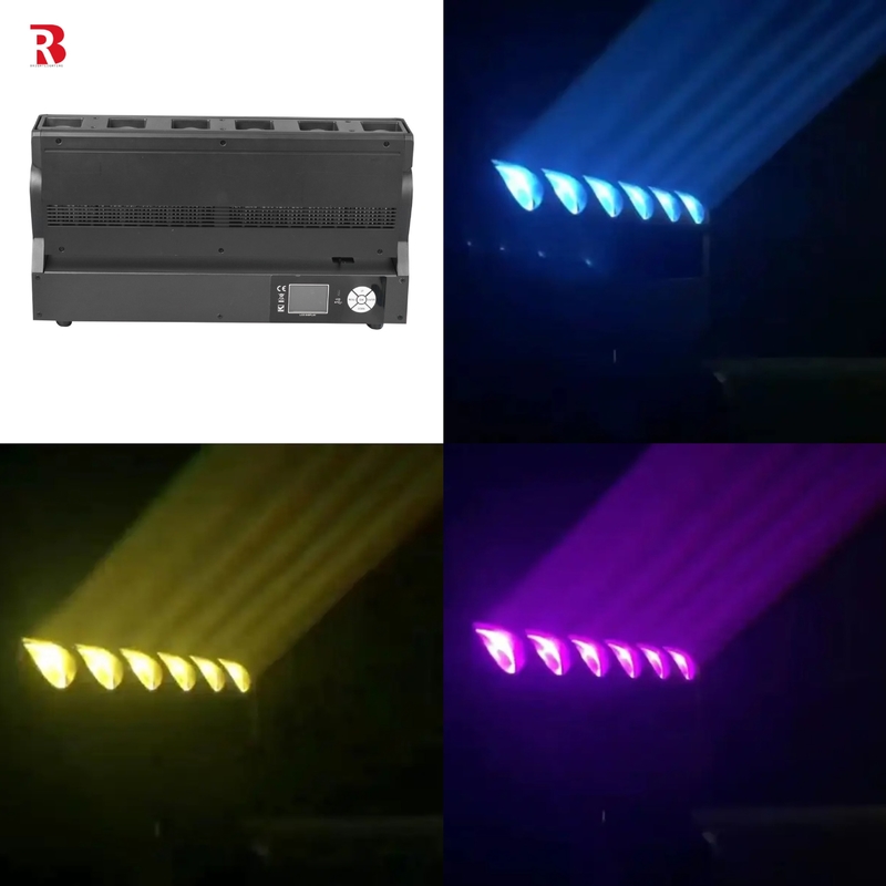 DMX chuyên nghiệp LED Pixel Zoom Bar 6pcs 40W RGBW 4-In-1 Concert Stage Lighting