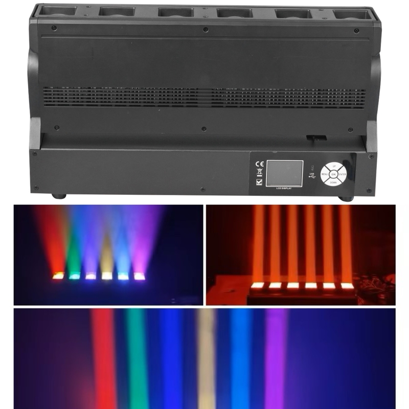 DMX chuyên nghiệp LED Pixel Zoom Bar 6pcs 40W RGBW 4-In-1 Concert Stage Lighting