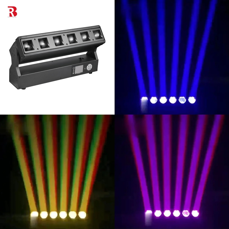 DMX chuyên nghiệp LED Pixel Zoom Bar 6pcs 40W RGBW 4-In-1 Concert Stage Lighting