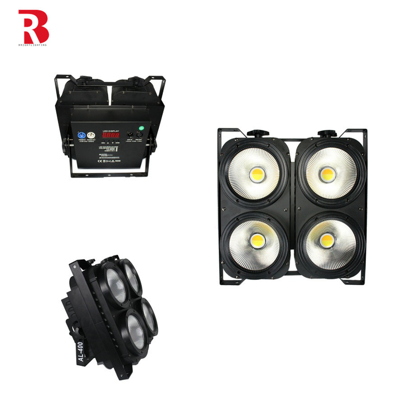 4 * 100W Bị mù chuyên nghiệp đèn LED sân khấu Strobe Light cho Studio TV Film DMX Control