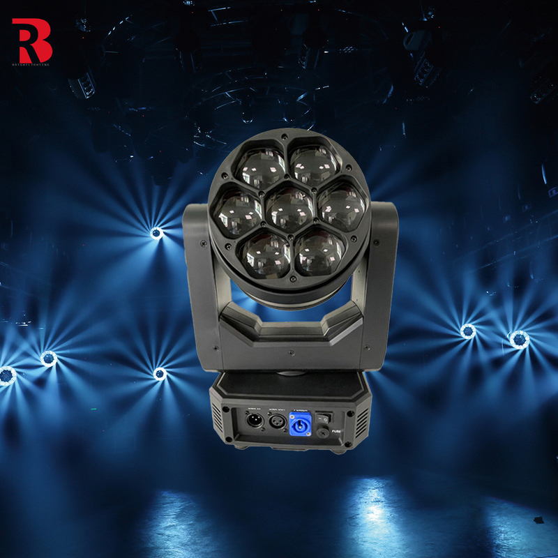 7*40W RGBW 4in1 LED Di chuyển đầu sân khấu ánh sáng cho bữa tiệc đám cưới