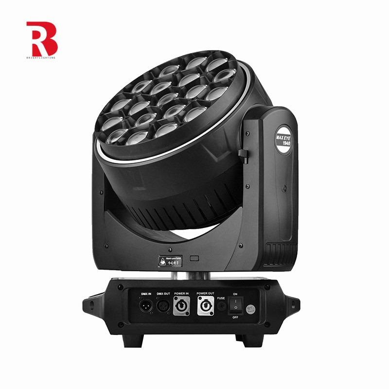 19*40W Beam Spot Wash Di chuyển đầu sân khấu đèn nhà máy bán