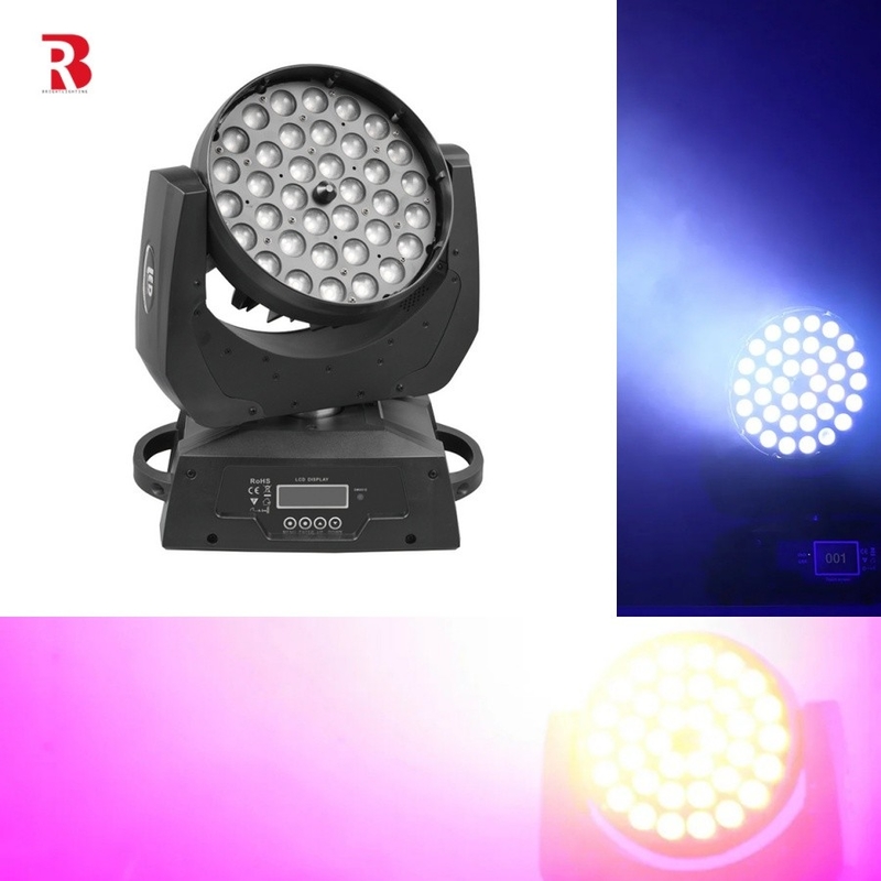36pcs X 10w Rgbw 4in1 Zoom Led Di chuyển đầu rửa ánh sáng đám cưới cho thấy thiết bị chiếu sáng sân khấu