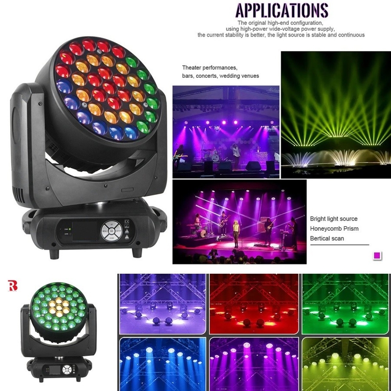 37 * 15W Bee Eye Di chuyển Head Wash Light Đèn sân khấu dẫn với DMX512 cho DJ