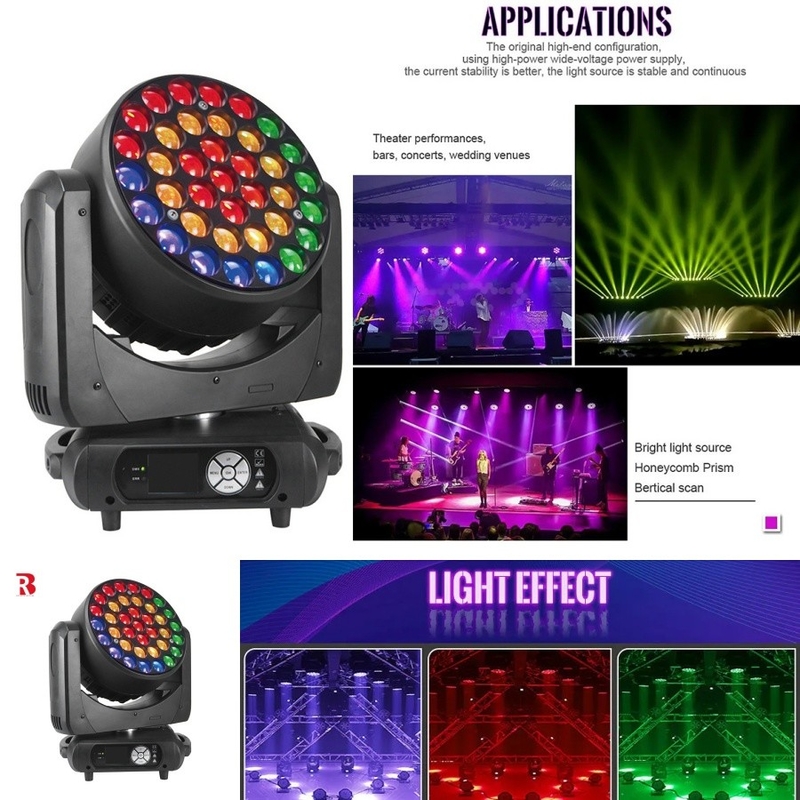 37 * 15W Bee Eye Di chuyển Head Wash Light Đèn sân khấu dẫn với DMX512 cho DJ