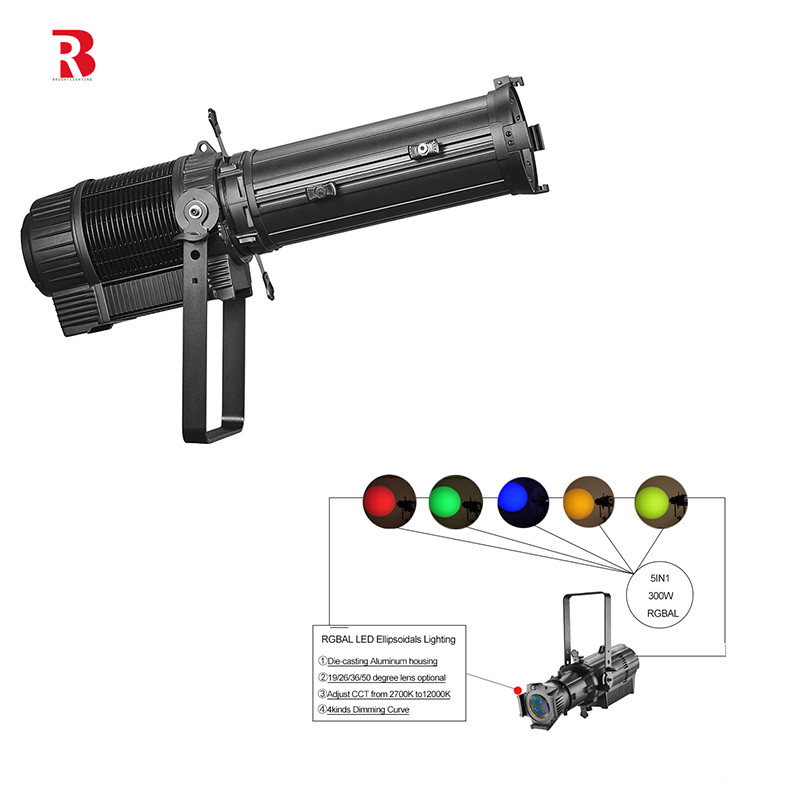 240V 300W đèn LED Strobe ấm màu trắng màu sắc đèn sân khấu LED cho buổi hòa nhạc