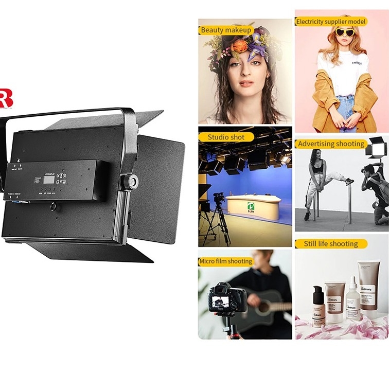 100V 240V ánh sáng sân khấu mát màu trắng DMX512 3CH hai màu LED Video ánh sáng mềm cho bữa tiệc cưới