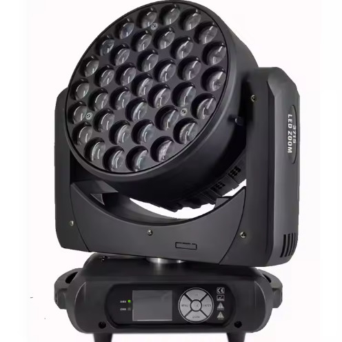 37 * 15W LED RGBW 48CH Độ sáng cao LED Di chuyển đầu đèn cho đám cưới