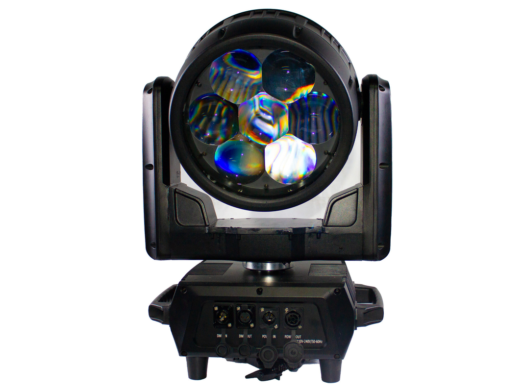 Ánh sáng sân khấu chuyên nghiệp 7x40w RGBW Led Zoom Wash Moving Head DJ Disco Stage Lighting
