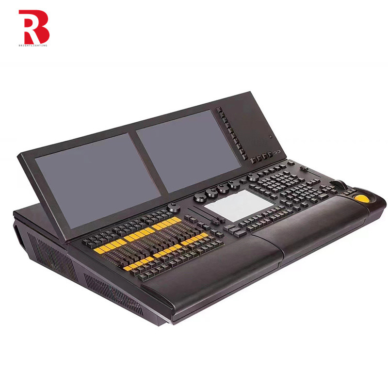 Stage Lighting Console DMX Black Horse Controller Với màn hình cảm ứng kép 19 inch