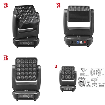 25pcs 10w 4 In 1 Matrix Light LED Moving Head Đám cưới Trang trí sân khấu Thiết bị DJ
